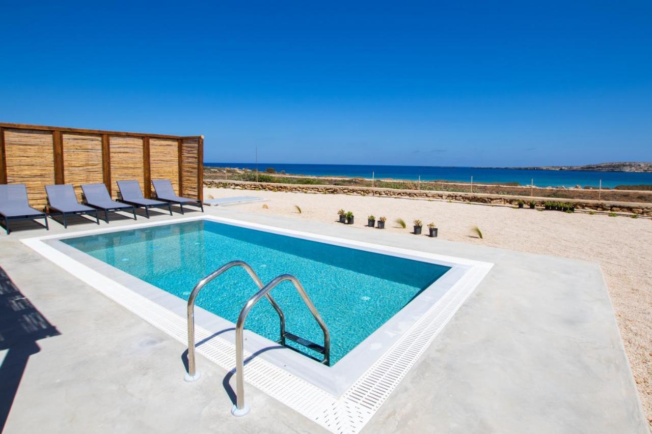 Cato Agro 5, Seafront Villa With Private Pool Afiartis Zewnętrze zdjęcie
